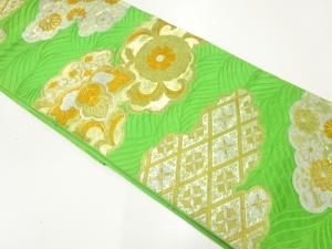 アンティーク　菊桐模様織出し袋帯（材料）